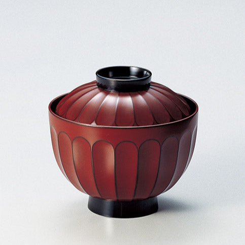 菊割 吸物椀 古代根来
